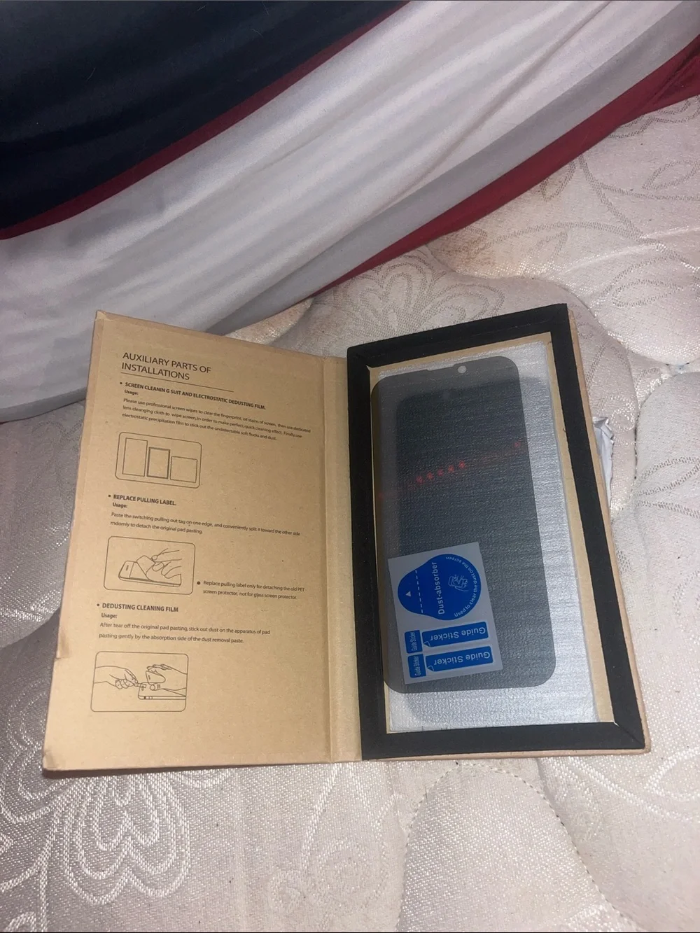 Tempered Glass Screen Protector for Smartphone - Black